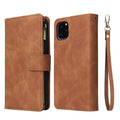 Multi Card Slots Case for iPhone 13 12 11 Pro Max Wallet Case Zipper Flip Leather Cover For iPhone 6 6S 7 8 Plus X XS Max XR