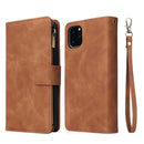 Multi Card Slots Case for iPhone 13 12 11 Pro Max Wallet Case Zipper Flip Leather Cover For iPhone 6 6S 7 8 Plus X XS Max XR