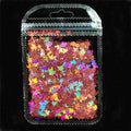 3 g/set Shiny Leaf Shape Glitter Micro Flakes Acrylic Holographic Gold Sequins DIY 3D Nail Art Decorations Polish Manicure