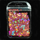 3 g/set Shiny Leaf Shape Glitter Micro Flakes Acrylic Holographic Gold Sequins DIY 3D Nail Art Decorations Polish Manicure