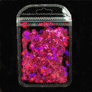 3 g/set Shiny Leaf Shape Glitter Micro Flakes Acrylic Holographic Gold Sequins DIY 3D Nail Art Decorations Polish Manicure