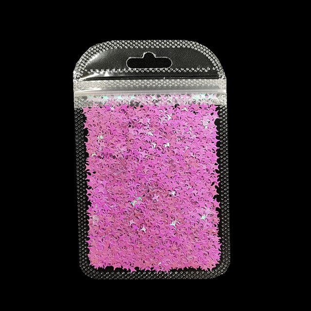 3 g/set Shiny Leaf Shape Glitter Micro Flakes Acrylic Holographic Gold Sequins DIY 3D Nail Art Decorations Polish Manicure