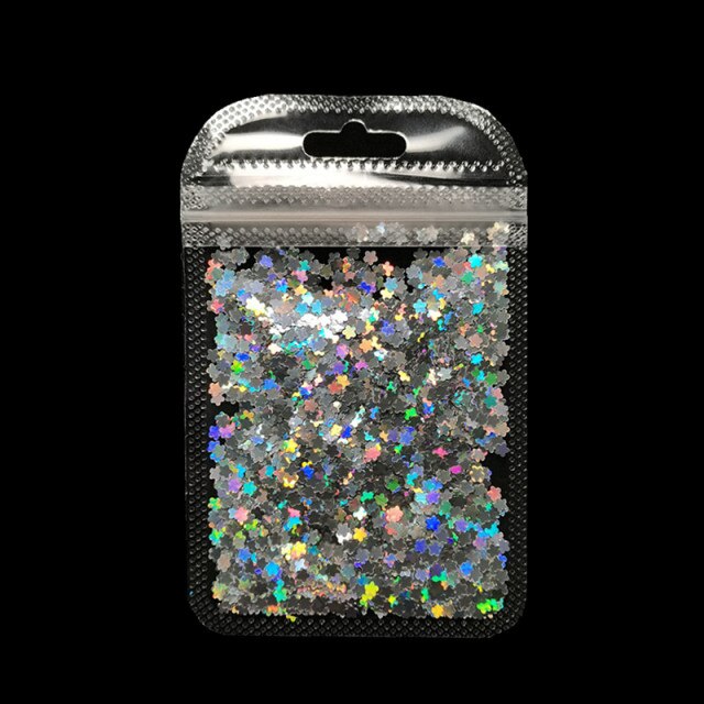 3 g/set Shiny Leaf Shape Glitter Micro Flakes Acrylic Holographic Gold Sequins DIY 3D Nail Art Decorations Polish Manicure