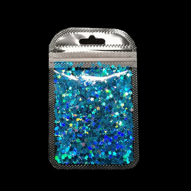 3 g/set Shiny Leaf Shape Glitter Micro Flakes Acrylic Holographic Gold Sequins DIY 3D Nail Art Decorations Polish Manicure