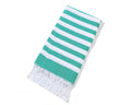 Striped Cotton Turkish Sports Bath Towel with Tassels Travel Gym Camping  Sauna Beach  Pool Blanket Absorbent Easy Care