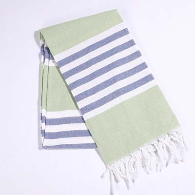 Striped Cotton Turkish Sports Bath Towel with Tassels Travel Gym Camping  Sauna Beach  Pool Blanket Absorbent Easy Care