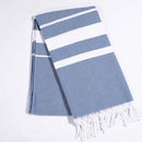 Striped Cotton Turkish Sports Bath Towel with Tassels Travel Gym Camping  Sauna Beach  Pool Blanket Absorbent Easy Care