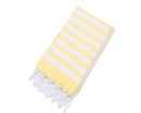 Striped Cotton Turkish Sports Bath Towel with Tassels Travel Gym Camping  Sauna Beach  Pool Blanket Absorbent Easy Care