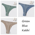 3Pcs/set Women G-string Thong Cotton Panties Seamless Underwear Comfort Low Waist Underpants Solid Color Pantys Lingerie M-XL
