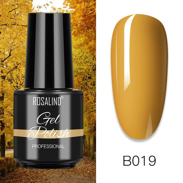 ROSALIND Gel Polish 7ml Gel Nail Polish All For Manicure Semi Permanent Soak Off Gel UV LED Varnishes Base Top Matte Coat