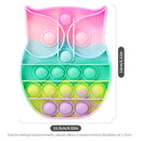 Glow in the Dark Fidget Toys Reliver Stress Toy Rainbow Push Bubble Antistress Children Toy Fluorescence Luminous Free Shipping