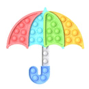 Glow in the Dark Fidget Toys Reliver Stress Toy Rainbow Push Bubble Antistress Children Toy Fluorescence Luminous Free Shipping