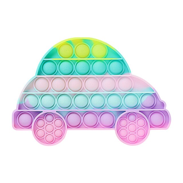 Glow in the Dark Fidget Toys Reliver Stress Toy Rainbow Push Bubble Antistress Children Toy Fluorescence Luminous Free Shipping