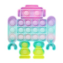 Glow in the Dark Fidget Toys Reliver Stress Toy Rainbow Push Bubble Antistress Children Toy Fluorescence Luminous Free Shipping