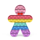 Glow in the Dark Fidget Toys Reliver Stress Toy Rainbow Push Bubble Antistress Children Toy Fluorescence Luminous Free Shipping