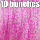 lunker fly fishing tinsel twisted strand string line tying flash crystal shining diy material assist hooks lure flies