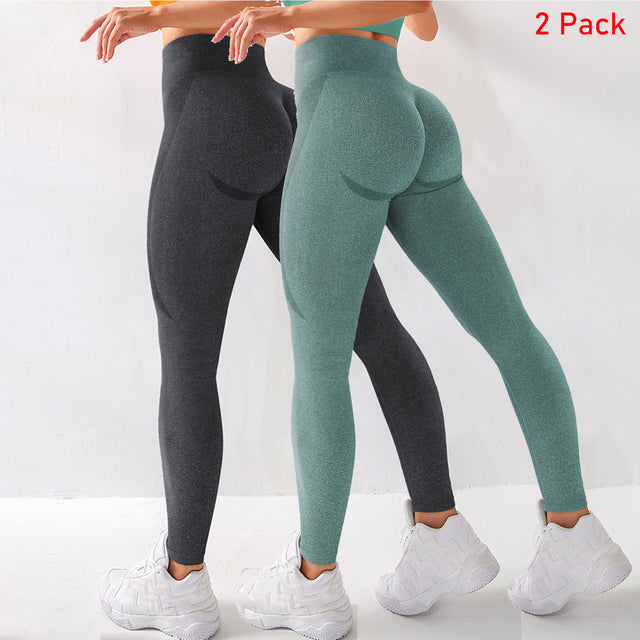 RUUHEE Seamless Push Up Leggings Scrunch Butt Women's Fitness Workout Clothing High Waist Bum Sport Gym Solid Yoga Pants