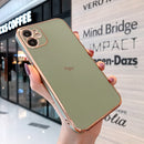 Square Frame Plating Case For iPhone 12 Pro Max 11 Bling Gold Soft Cover For iPhone 12 Mini 11 Pro Max XS XR X 8 7 Plus