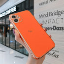 Square Frame Plating Case For iPhone 12 Pro Max 11 Bling Gold Soft Cover For iPhone 12 Mini 11 Pro Max XS XR X 8 7 Plus