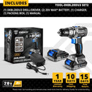 DEKO 20V Brushless Cordless Drill 42N.m Electric Screwdriver & Brushless Wrench 350N.m Electric Impact Wrench(Brushless Series)