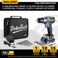 DEKO 20V Brushless Cordless Drill 42N.m Electric Screwdriver & Brushless Wrench 350N.m Electric Impact Wrench(Brushless Series)