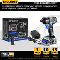 DEKO 20V Brushless Cordless Drill 42N.m Electric Screwdriver & Brushless Wrench 350N.m Electric Impact Wrench(Brushless Series)