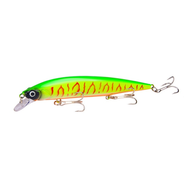 1PCS 14cm 18.5g  3D Bionic Minnow Fishing Lure Hard Bait with 3 Fishing Hooks Fishing Tackle Lure 3D Eyes Free Shipping