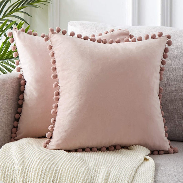 Soft Velvet Cushion Cover Decorative Pillows Throw Pillow Case Solid Color Luxury Home Decor Living Room Sofa Seat shaggy pillow