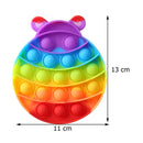 Funny Silicone Glitter Drink Cup Pattern Push Bubble Sensory Toy Hot Antistress Relaxing Fidget Autism Toys for Kids симпл димп