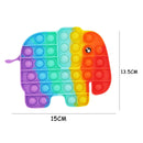 Funny Silicone Glitter Drink Cup Pattern Push Bubble Sensory Toy Hot Antistress Relaxing Fidget Autism Toys for Kids симпл димп