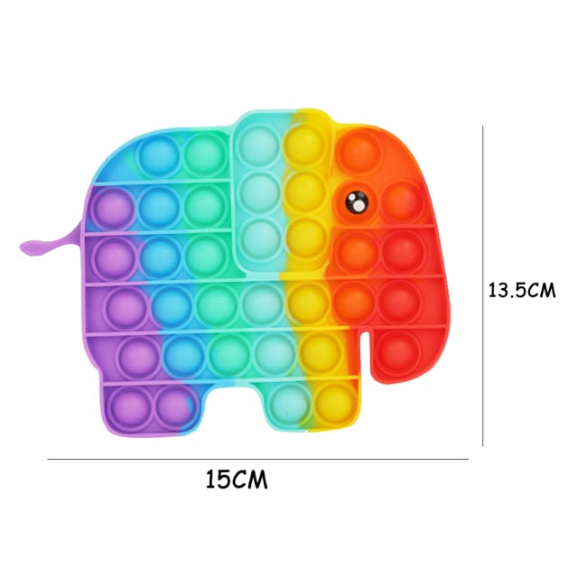 Funny Silicone Glitter Drink Cup Pattern Push Bubble Sensory Toy Hot Antistress Relaxing Fidget Autism Toys for Kids симпл димп