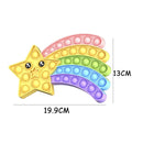 Funny Silicone Glitter Drink Cup Pattern Push Bubble Sensory Toy Hot Antistress Relaxing Fidget Autism Toys for Kids симпл димп