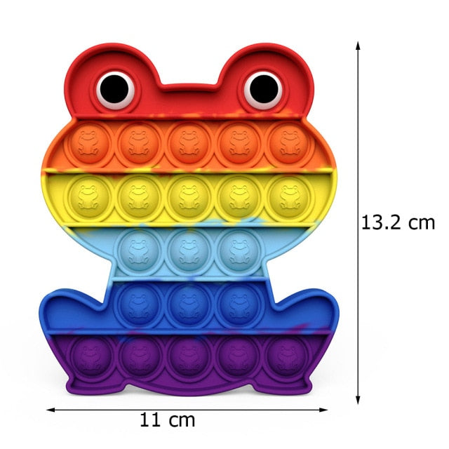 Funny Silicone Glitter Drink Cup Pattern Push Bubble Sensory Toy Hot Antistress Relaxing Fidget Autism Toys for Kids симпл димп