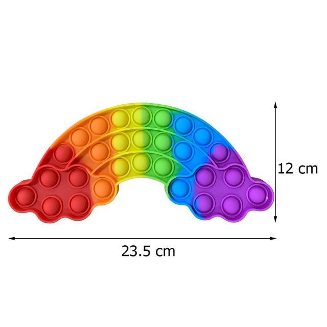 Funny Silicone Glitter Drink Cup Pattern Push Bubble Sensory Toy Hot Antistress Relaxing Fidget Autism Toys for Kids симпл димп