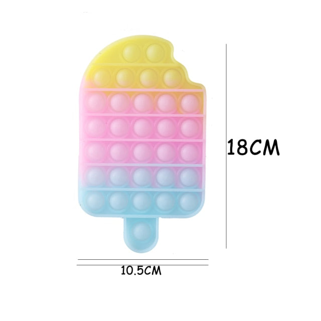 Funny Silicone Glitter Drink Cup Pattern Push Bubble Sensory Toy Hot Antistress Relaxing Fidget Autism Toys for Kids симпл димп