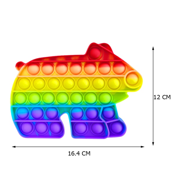 Funny Silicone Glitter Drink Cup Pattern Push Bubble Sensory Toy Hot Antistress Relaxing Fidget Autism Toys for Kids симпл димп