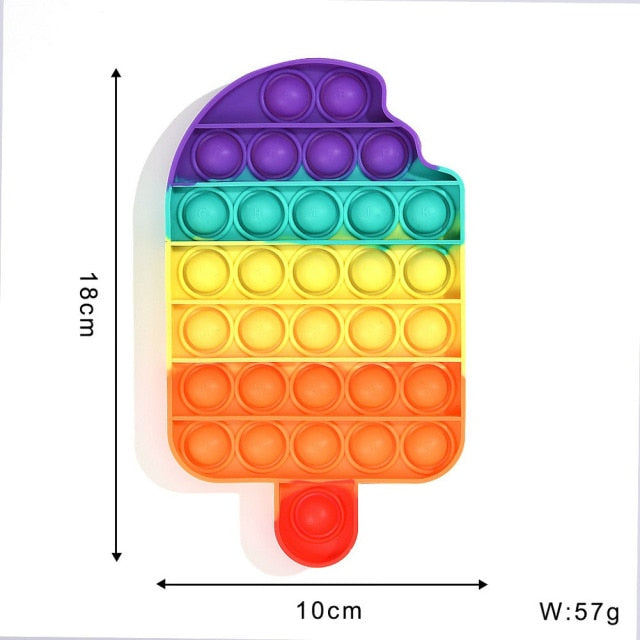 Funny Silicone Glitter Drink Cup Pattern Push Bubble Sensory Toy Hot Antistress Relaxing Fidget Autism Toys for Kids симпл димп