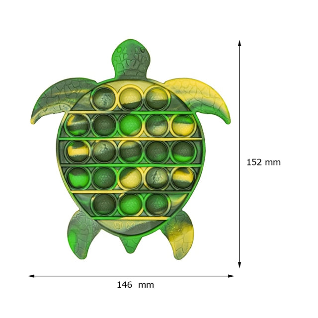 Funny Silicone Glitter Drink Cup Pattern Push Bubble Sensory Toy Hot Antistress Relaxing Fidget Autism Toys for Kids симпл димп