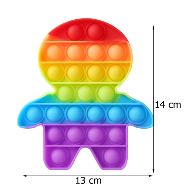 Funny Silicone Glitter Drink Cup Pattern Push Bubble Sensory Toy Hot Antistress Relaxing Fidget Autism Toys for Kids симпл димп