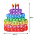 Funny Silicone Glitter Drink Cup Pattern Push Bubble Sensory Toy Hot Antistress Relaxing Fidget Autism Toys for Kids симпл димп