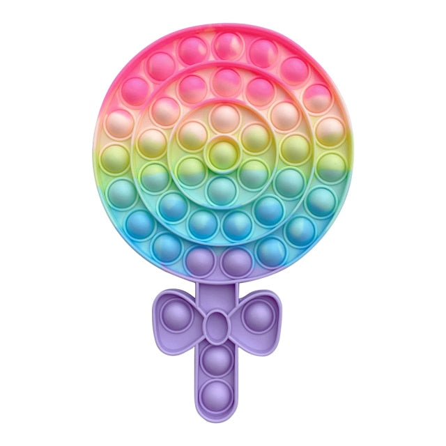 Funny Silicone Glitter Drink Cup Pattern Push Bubble Sensory Toy Hot Antistress Relaxing Fidget Autism Toys for Kids симпл димп