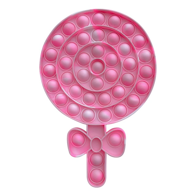 Funny Silicone Glitter Drink Cup Pattern Push Bubble Sensory Toy Hot Antistress Relaxing Fidget Autism Toys for Kids симпл димп