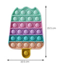 Funny Silicone Glitter Drink Cup Pattern Push Bubble Sensory Toy Hot Antistress Relaxing Fidget Autism Toys for Kids симпл димп