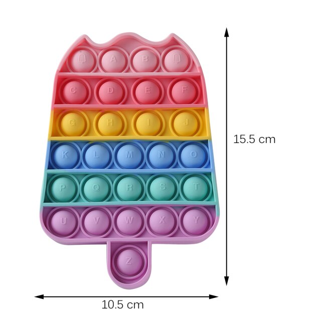 Funny Silicone Glitter Drink Cup Pattern Push Bubble Sensory Toy Hot Antistress Relaxing Fidget Autism Toys for Kids симпл димп