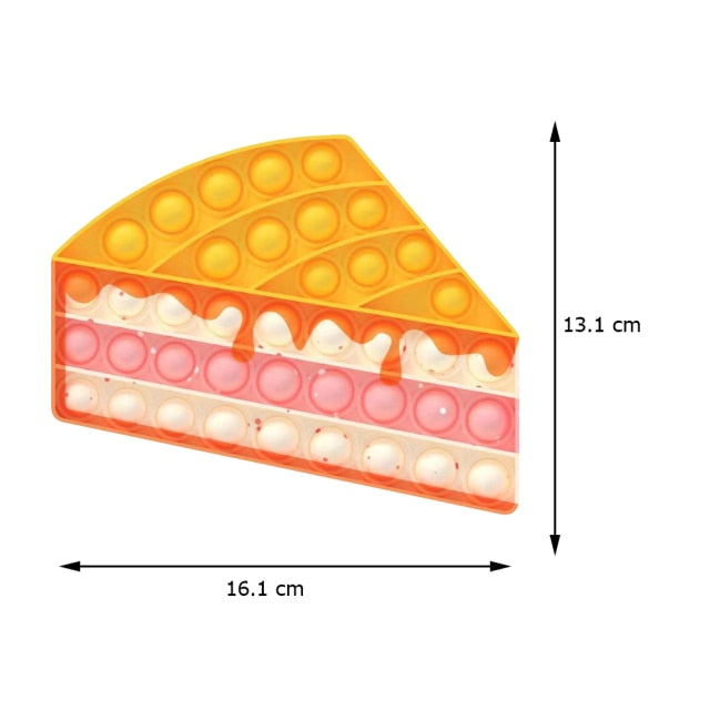 Funny Silicone Glitter Drink Cup Pattern Push Bubble Sensory Toy Hot Antistress Relaxing Fidget Autism Toys for Kids симпл димп