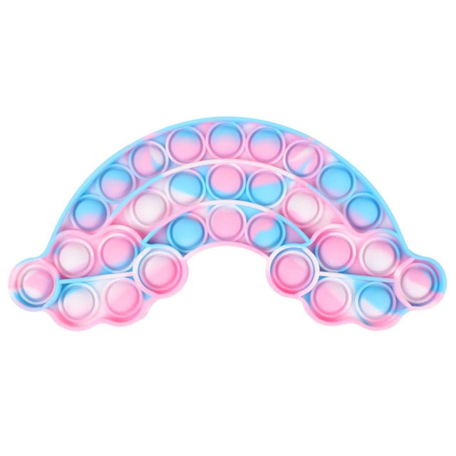 Funny Silicone Glitter Drink Cup Pattern Push Bubble Sensory Toy Hot Antistress Relaxing Fidget Autism Toys for Kids симпл димп