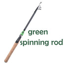 Sougayilang New Telescopic Lure Rod 1.8M 2.1M 2.4M 2.7M Carbon Fiber Cork Wood Handle Spinning Rod Fishing Pole Tackle