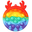 Ice Cream Bubble Toy Rainbow Push Bubble Fidget Toys Sensory Toys Kid Adult Autism Stress Reliever Squeeze Soft Squishy Toy