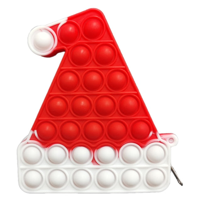 Ice Cream Bubble Toy Rainbow Push Bubble Fidget Toys Sensory Toys Kid Adult Autism Stress Reliever Squeeze Soft Squishy Toy