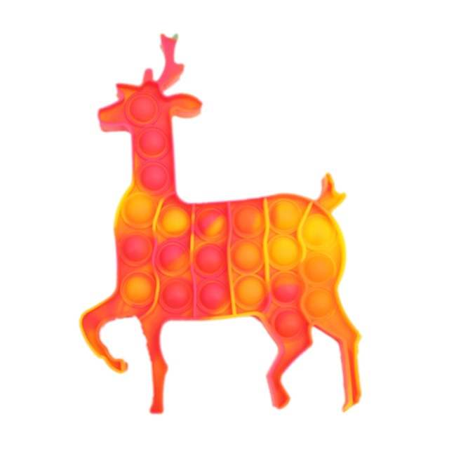 Ice Cream Bubble Toy Rainbow Push Bubble Fidget Toys Sensory Toys Kid Adult Autism Stress Reliever Squeeze Soft Squishy Toy